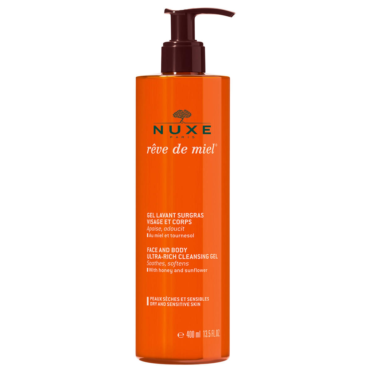 NUXE REVE DE MIEL ULTRA-RICH CLEANSING GEL 400ML