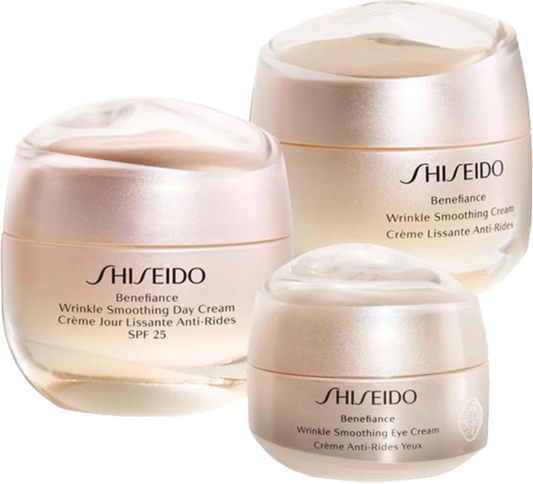 SHISEIDO BENEFIANCE ANTI-WRINKLE FACE CARE SET DAY CR 50ML+ NIGHT CR 50ML+ ETE CR 15ML