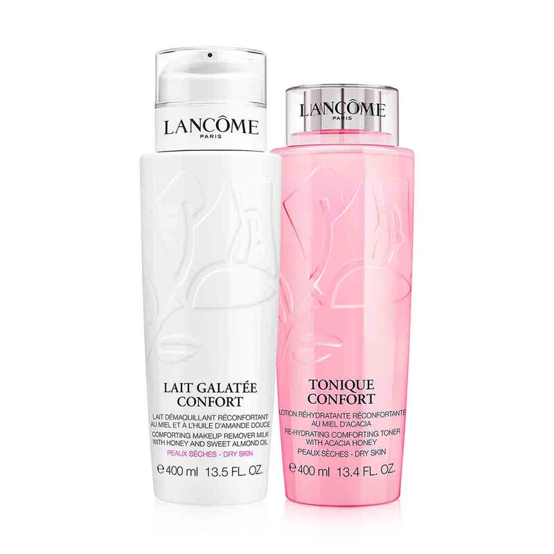 LANCOME CONFORT CLEANSING SET MAKE UP REMOVER MILK 400ML+ REHYDRATING TONIC 400ML