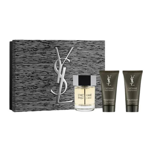 YSL L'HOMME SET EDT 100ML + SHG 50ML + AFTER SHAVE 50ML
