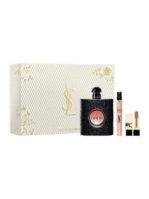 YSL BLACK OPIUM EDP 90 ML+ TS 10ML + LIPSTICK