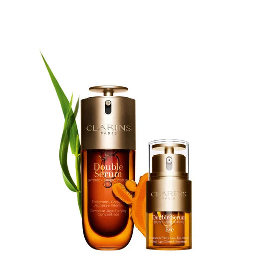 CLARINS DOUBLE SERUM SET FACE 50ML & EYES 20ML