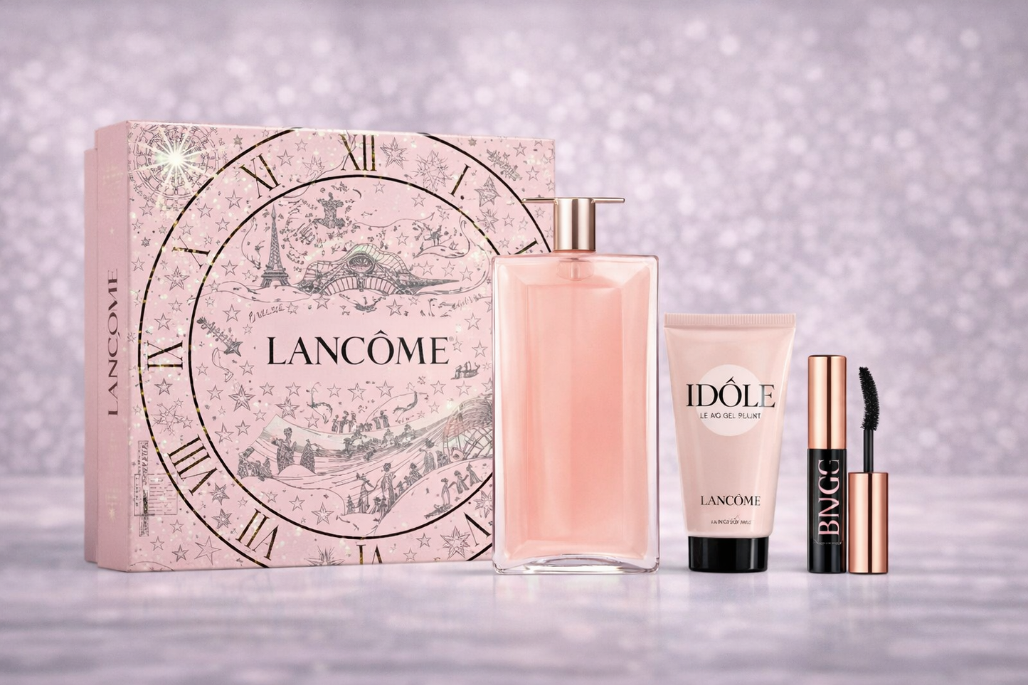 LANCOME IDOLE SET EDP 50ML + BLOT 50ML + MASCARA 2.5ML