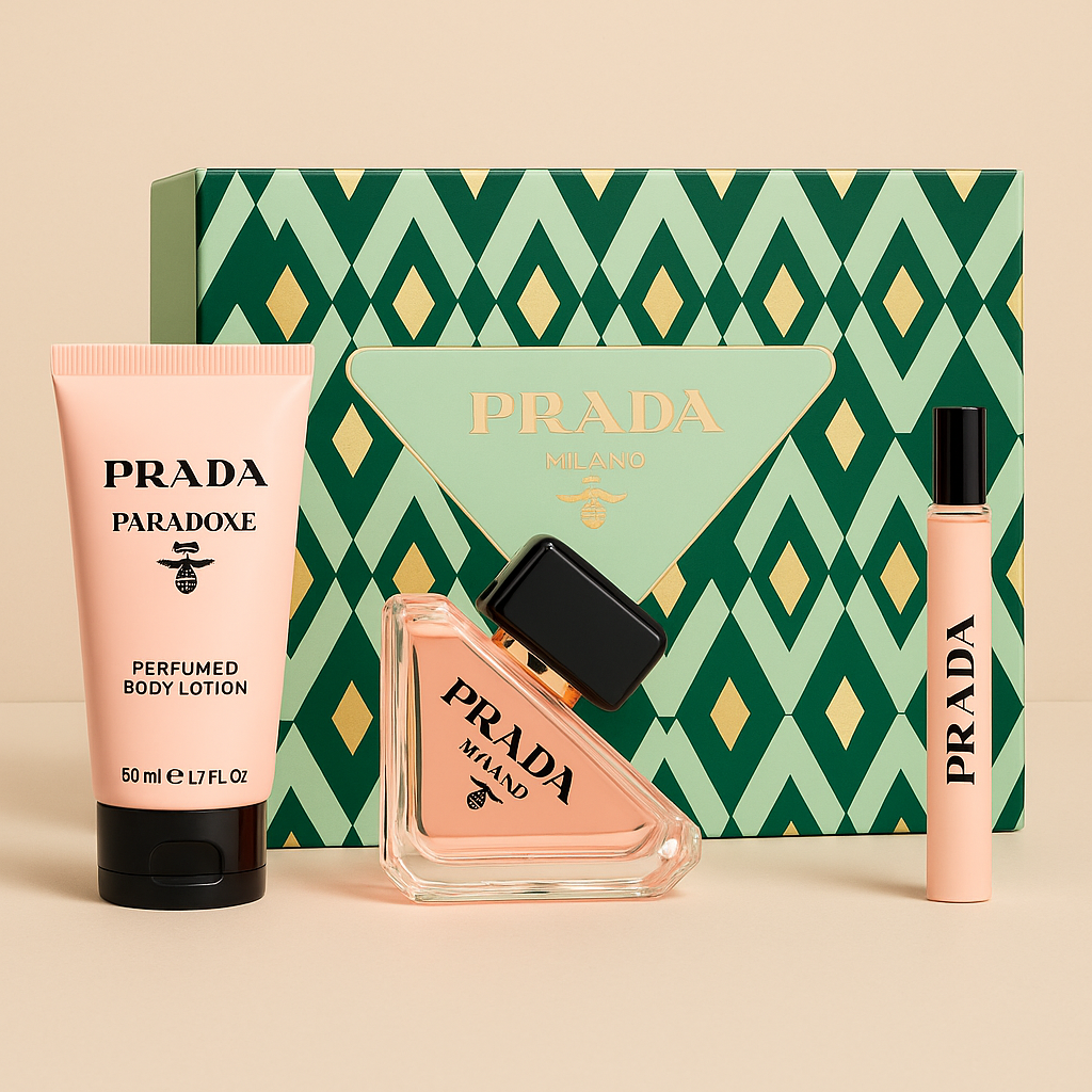 PRADA PARADOXE SET EDP 90ML+ BLOT 50ML+TS 10ML