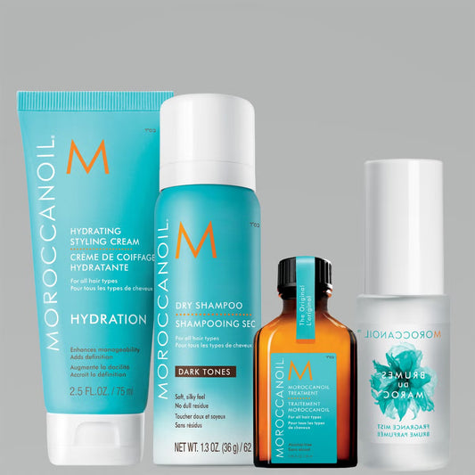MOROCCANOIL HAIR SET DARK TONES 4PCS DRY SHP 195 ML