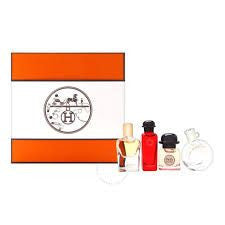 HERMES MINIATURES COFFRET EAU DES MERVEILLES-TWILLY-JARDIN SUR LE NIL- RHUBARBE ECARLATE - EDP 30ML