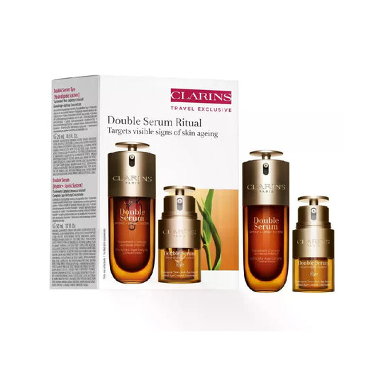 CLARINS DOUBLE SERUM SET FACE 50ML &amp; EYES 20ML
