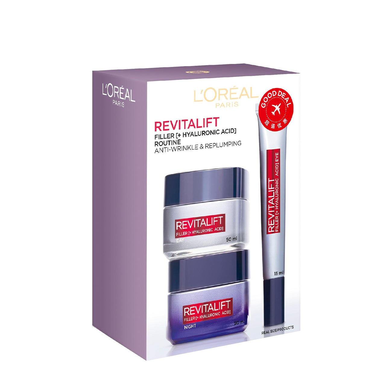 L'OREAL PARIS REVITALIFT FACE CARE SET DCR 50ML + NCR 50ML + SERUM 30ML
